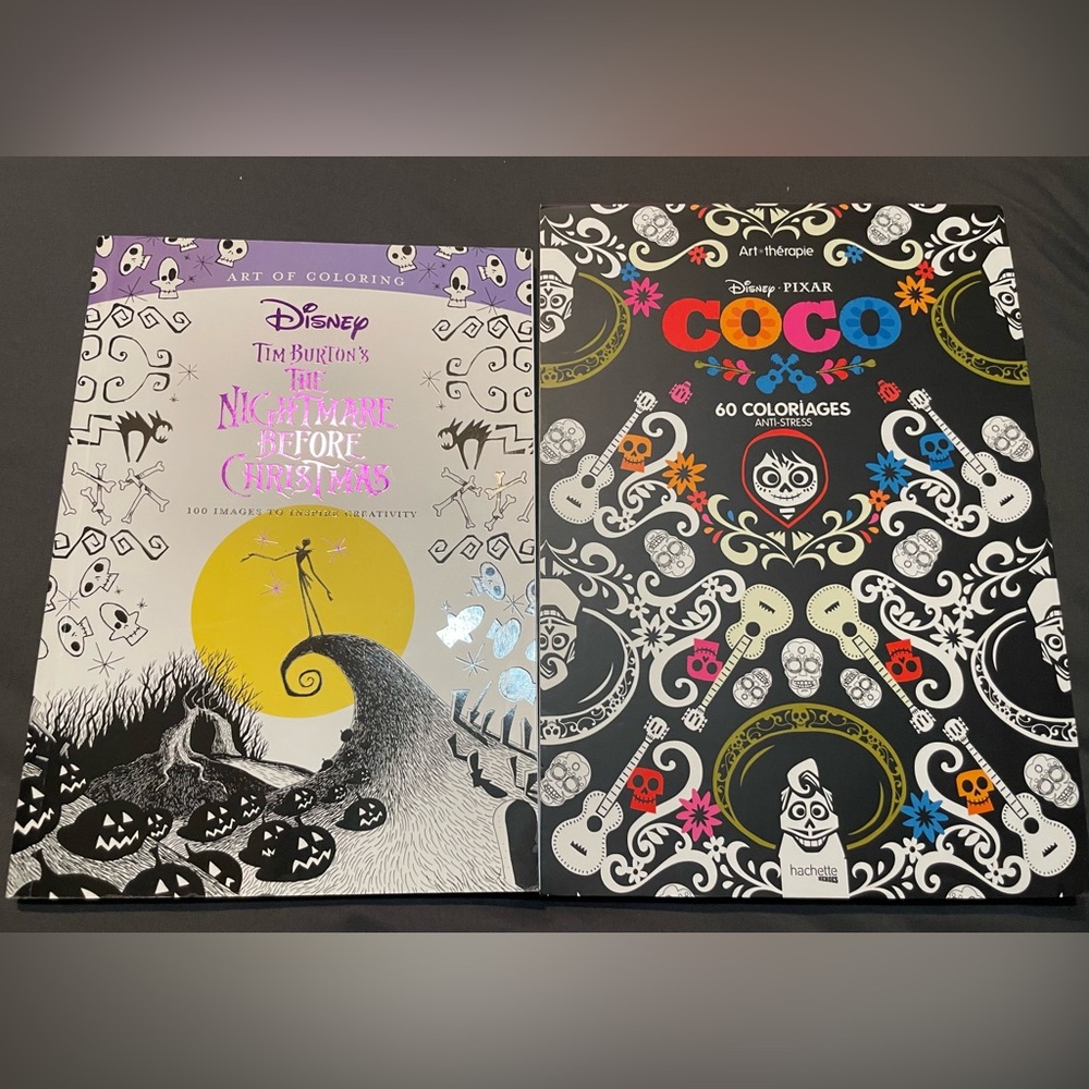2 Art:Therapy Disney-
Pixar Coco:Anti-stress-Burton’s Nightmare Before Christmas